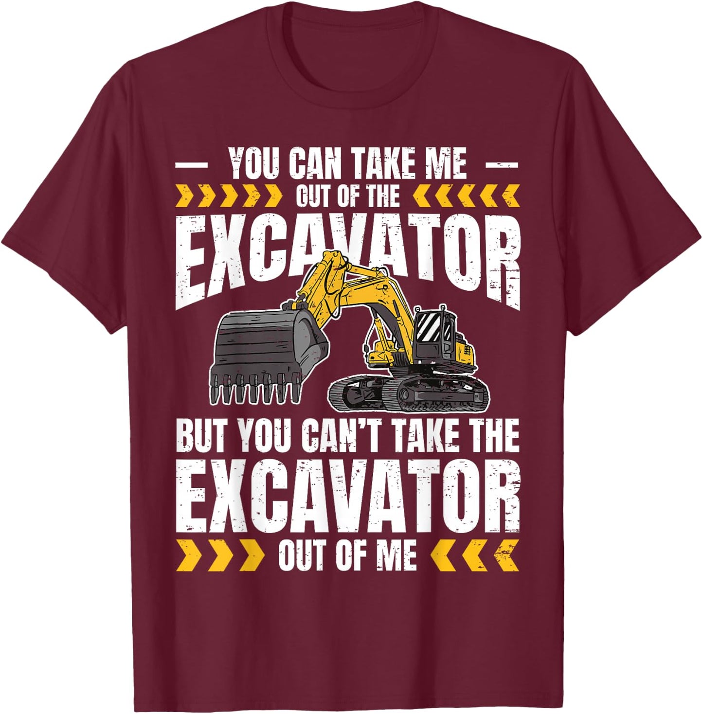 Excavator Operator T-Shirt - T-Shirt | Maroon