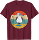 Blue Footed Boobies Retro Vintage Sunset Tropical Sea Bird T-Shirt - T-Shirt | Maroon