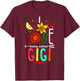 I Love Being Called Gigi Floral Flowers Yellow Bird Grandma T-Shirt - T-Shirt | Maroon