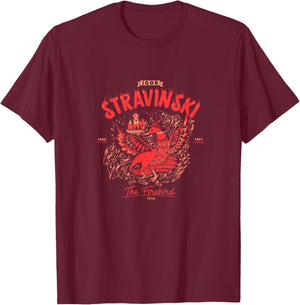 Stravinski compositor conductor The Firebird classic music T-Shirt - T-Shirt | Maroon