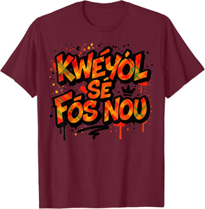 Creole Day St. Lucia, Jounen Kweyol Dominica Boys, Kids T-Shirt - T-Shirt | Maroon