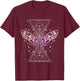 Moth Astrology Insect Kowai Sacred Geometry Pastel Goth T-Shirt - T-Shirt | Maroon