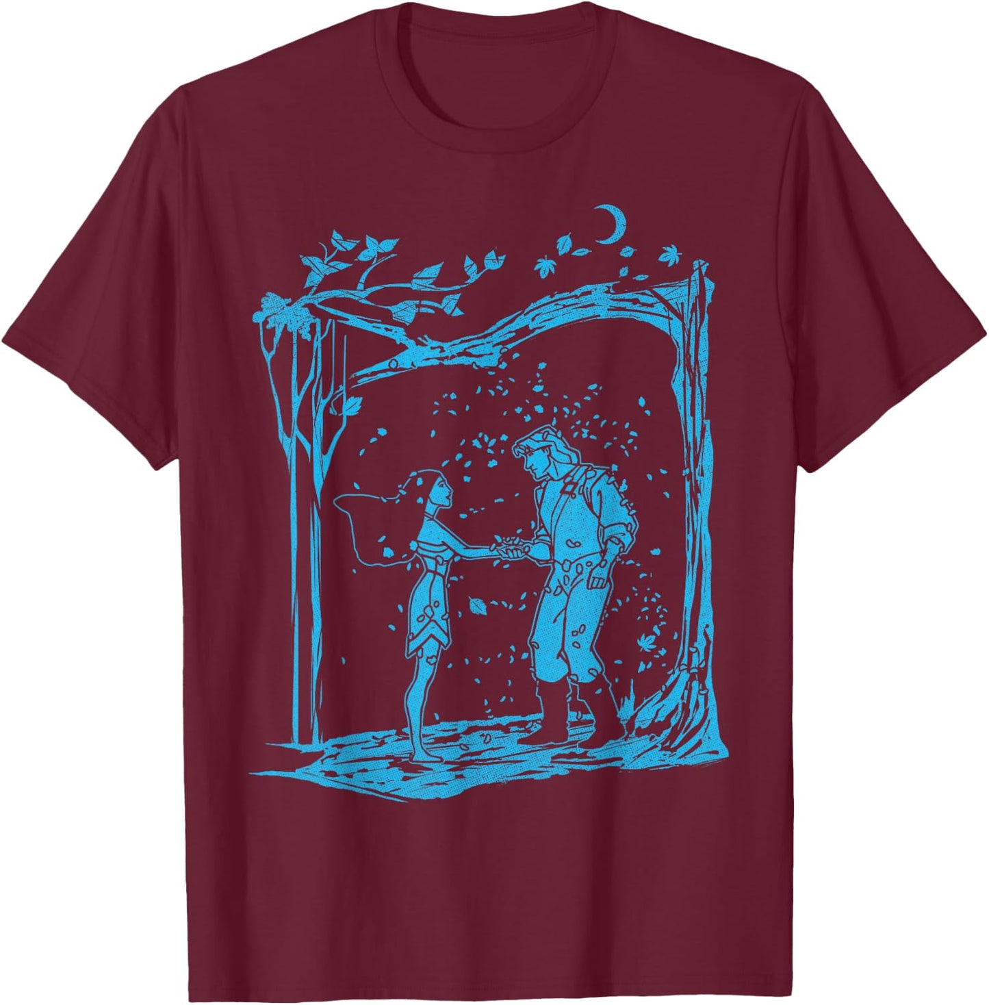 Disney Pocahontas I'll Always Be With You Front & Back T-Shirt - T-Shirt | Maroon