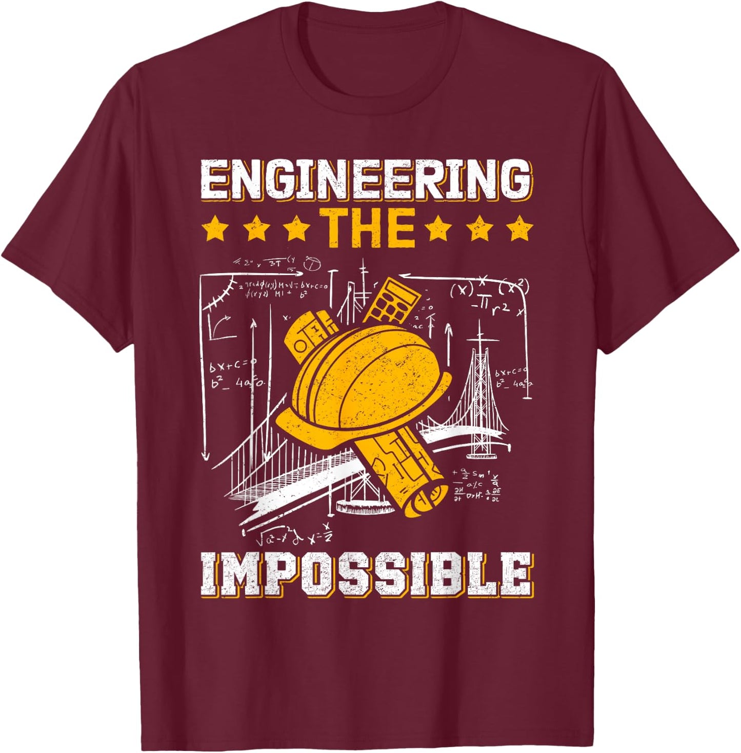 Civil Engineer Design Men Student Woman Mechanical T-Shirt - T-Shirt | Maroon