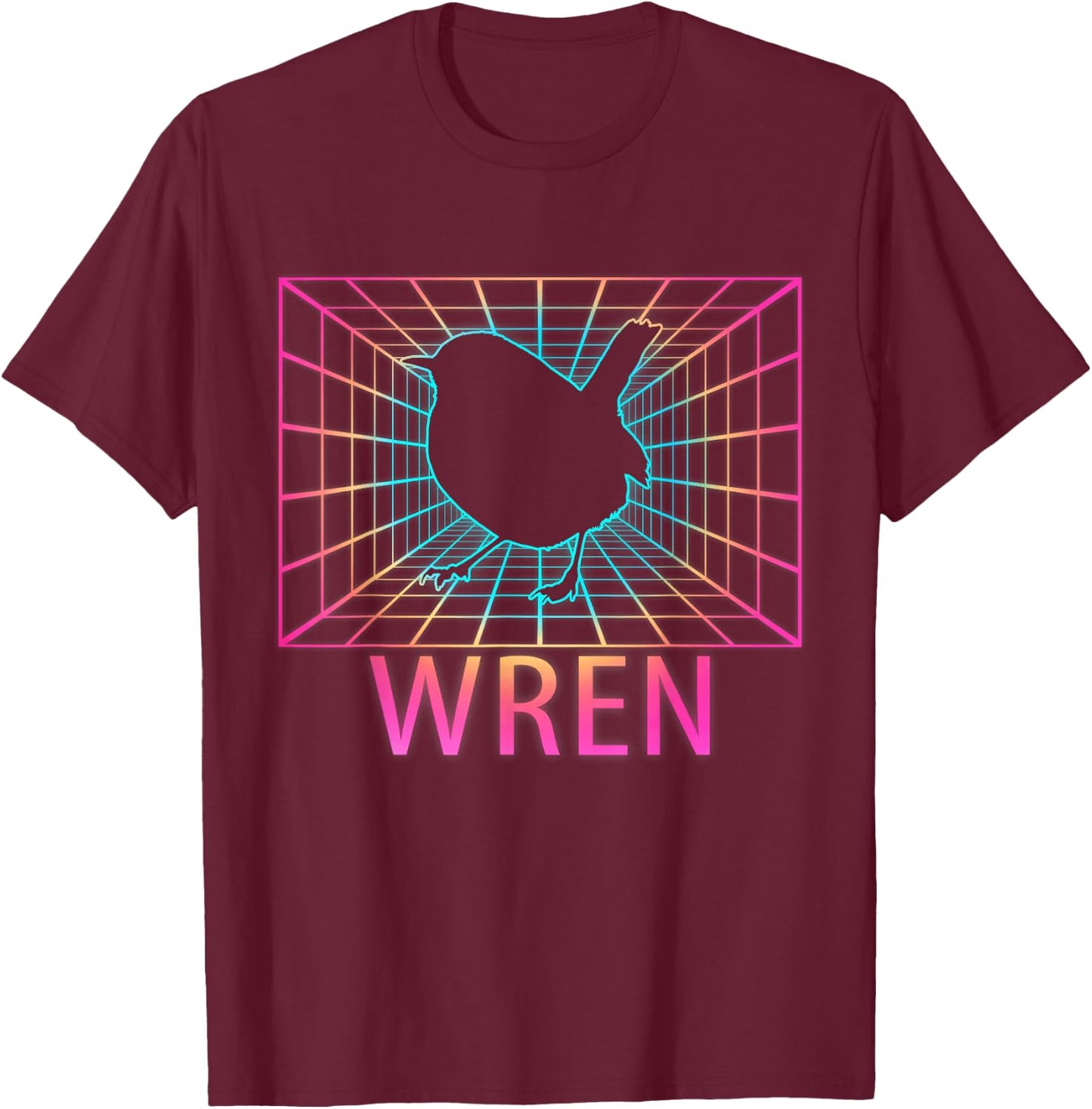 Wren Bird Gift T-Shirt - T-Shirt | Maroon