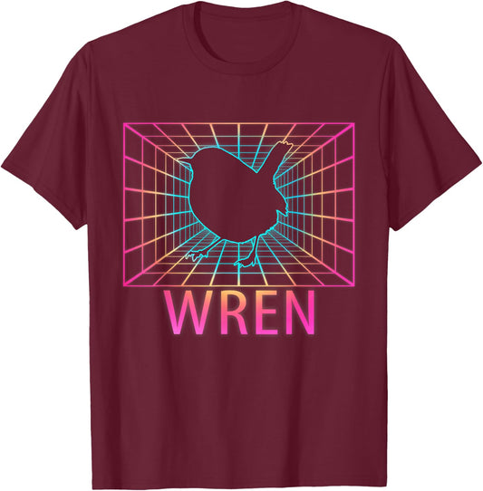 Wren Bird Gift T-Shirt - T-Shirt | Maroon