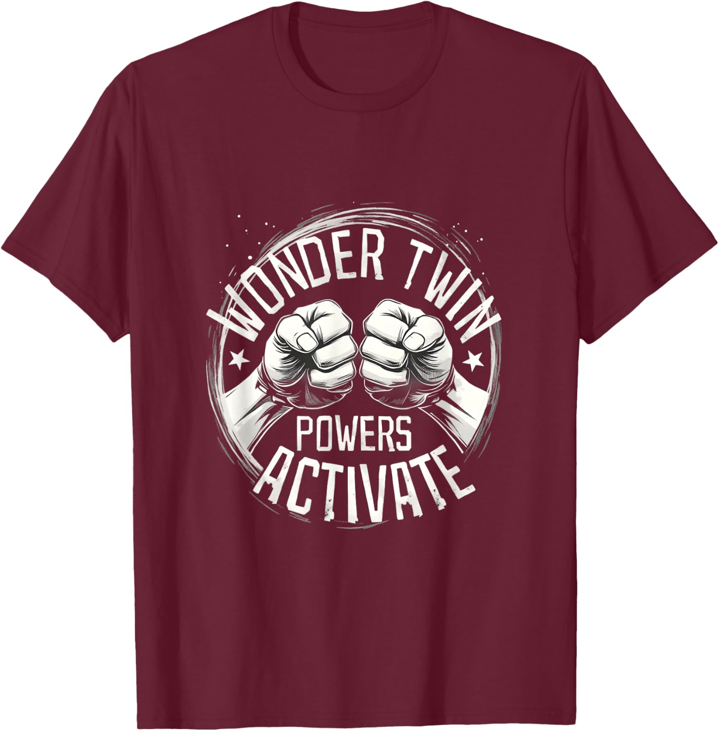 Twins Funny Twins Activate T-Shirt - T-Shirt | Maroon