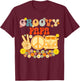 Groovy Papa Retro Matching Family Baby Shower Father's Day T-Shirt - T-Shirt | Maroon
