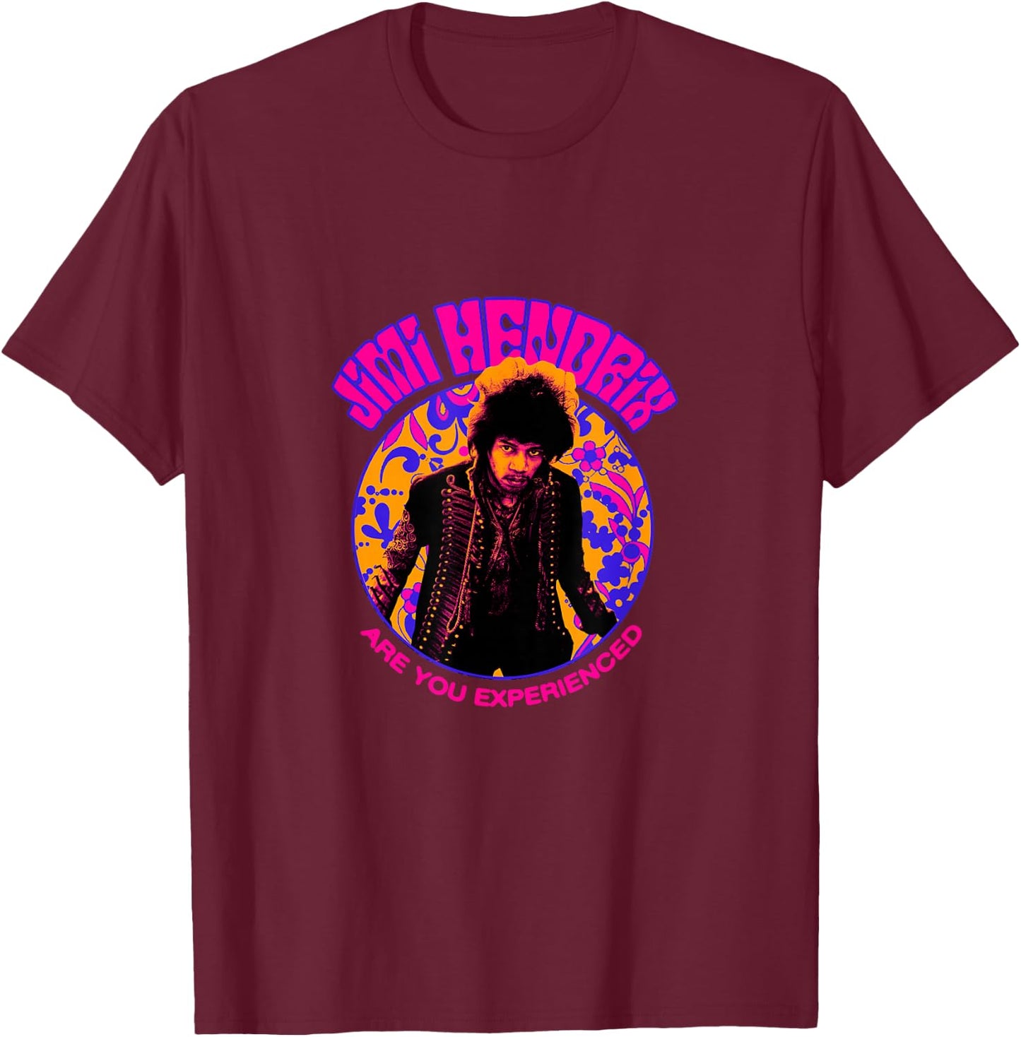 Jimi Hendrix Are You Experienced T-Shirt - T-Shirt | Maroon