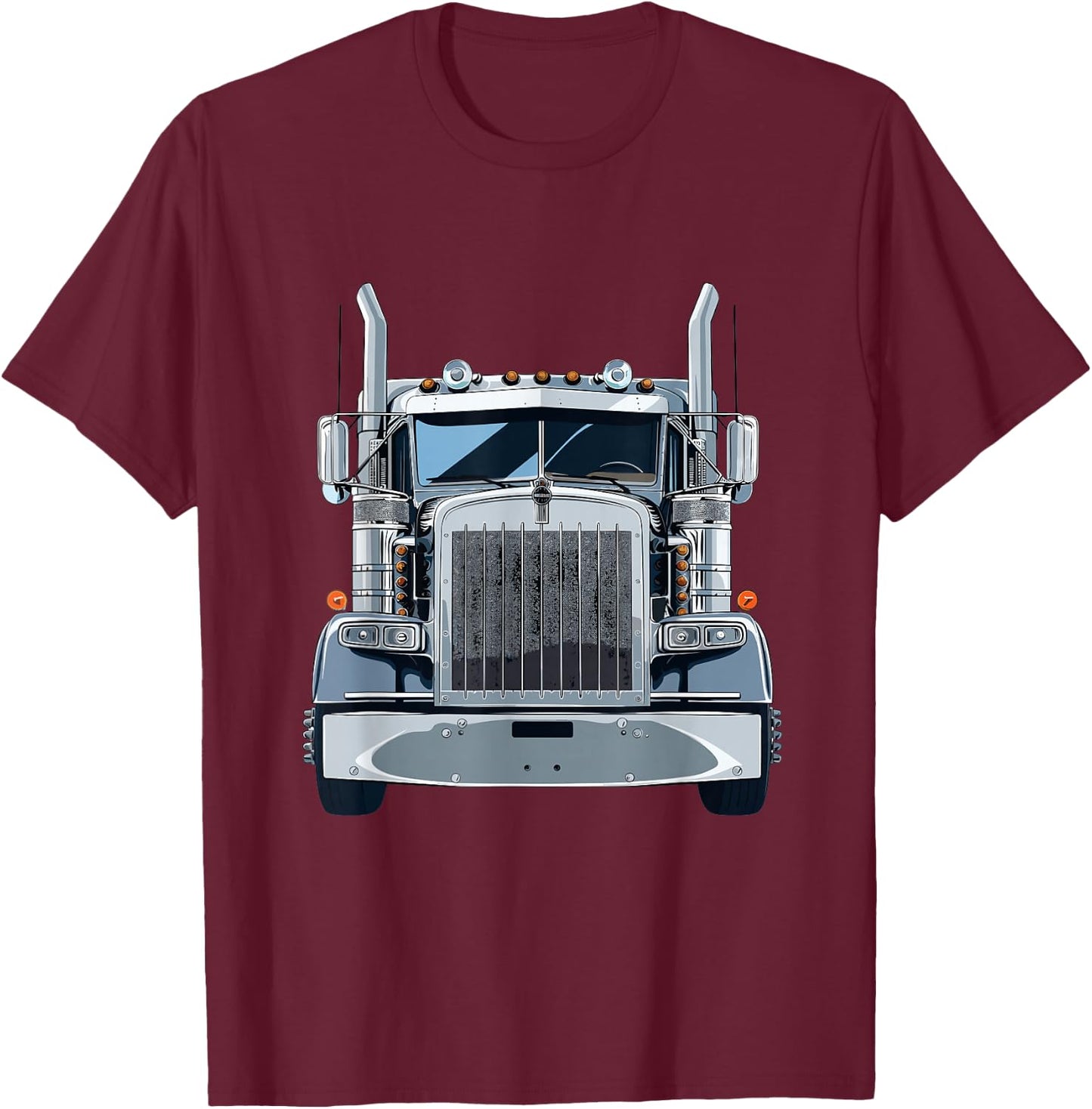 Semi Truck Driver T-Shirt - T-Shirt | Maroon