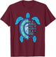 In A World Full Of Grandmas Be A Gigi Turtle Mother's Day T-Shirt - T-Shirt | Maroon