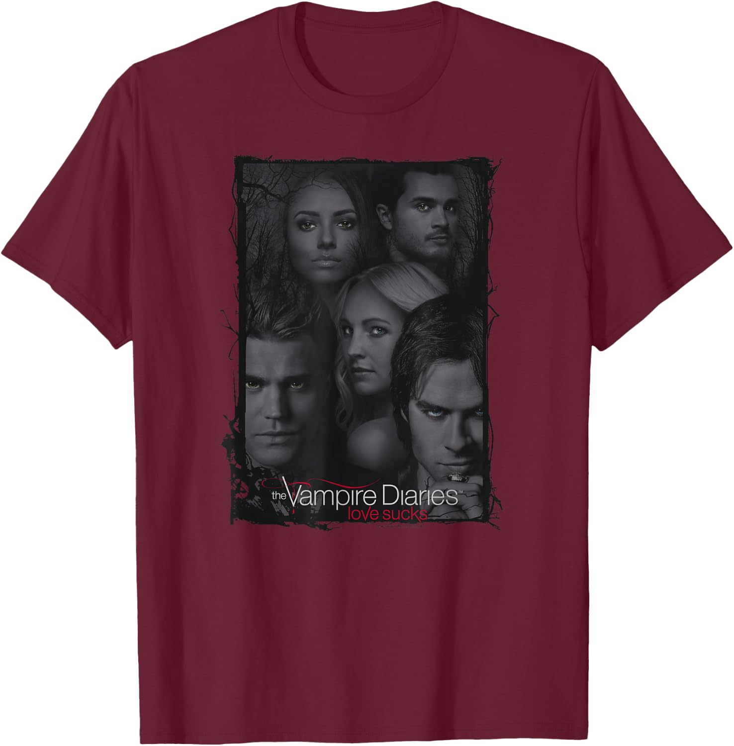 Vampire Diaries So Here We are T-Shirt - T-Shirt | Maroon