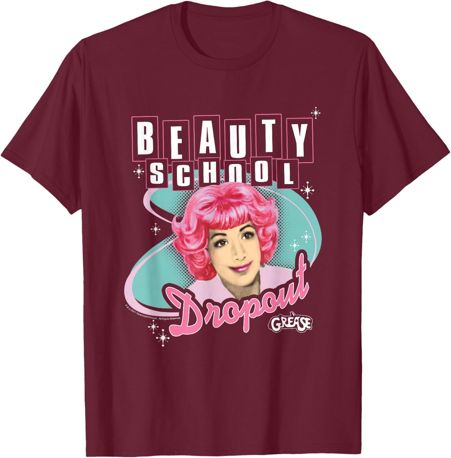 Grease Beauty School Dropout T-Shirt - T-Shirt | Maroon