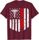 Float Nurse American Flag Patriotic RN Registered Nurse Gift Men T-Shirt - T-Shirt | Maroon