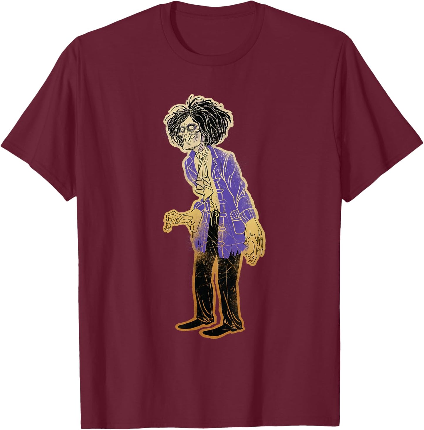 Disney Hocus Pocus Billy Butcherson Zombie T-Shirt - T-Shirt | Maroon