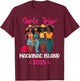 Black Girls Trip Mackinac Island 2025 Vacation Matching T-Shirt - T-Shirt | Maroon
