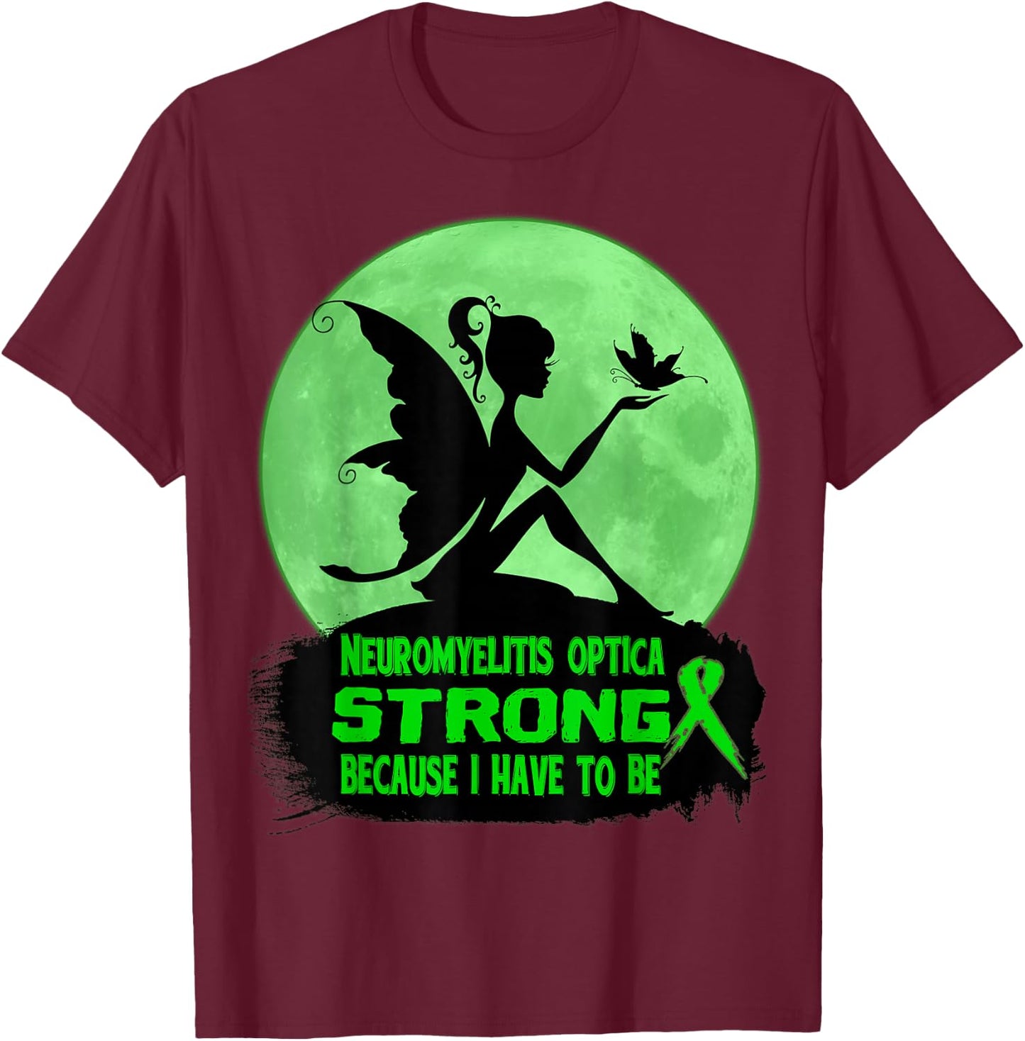 neuromyelitis optica Awareness T-Shirt - T-Shirt | Maroon