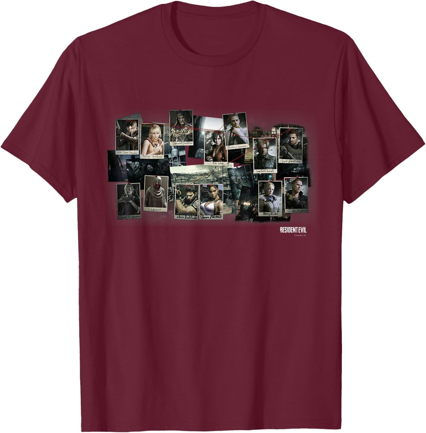 Resident Evil 4,5,6 T-Shirt - T-Shirt | Maroon