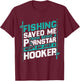 Fishing Saved Me From Being A Pornstar Fishing T-Shirt - T-Shirt | Maroon