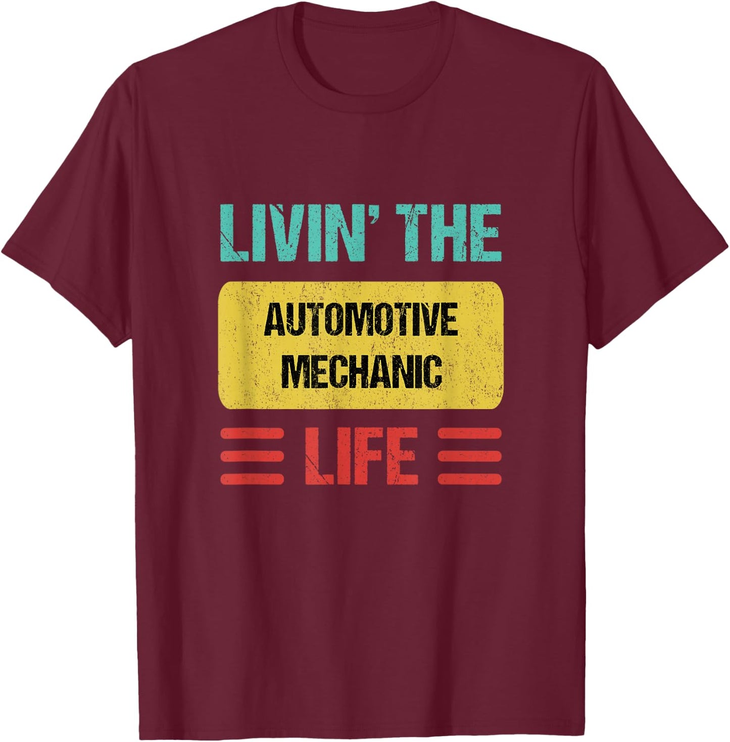 Automotive Mechanic T-Shirt - T-Shirt | Maroon