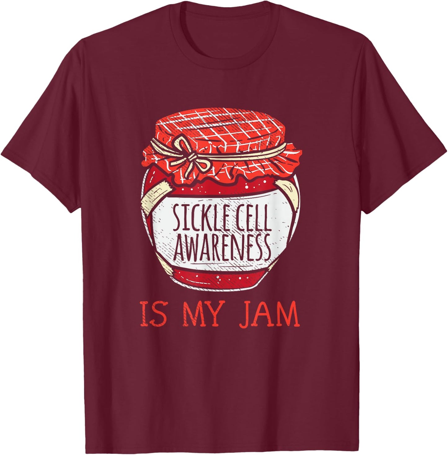 Cute Meme Sickle Cell Support Awareness T-Shirt - T-Shirt | Maroon