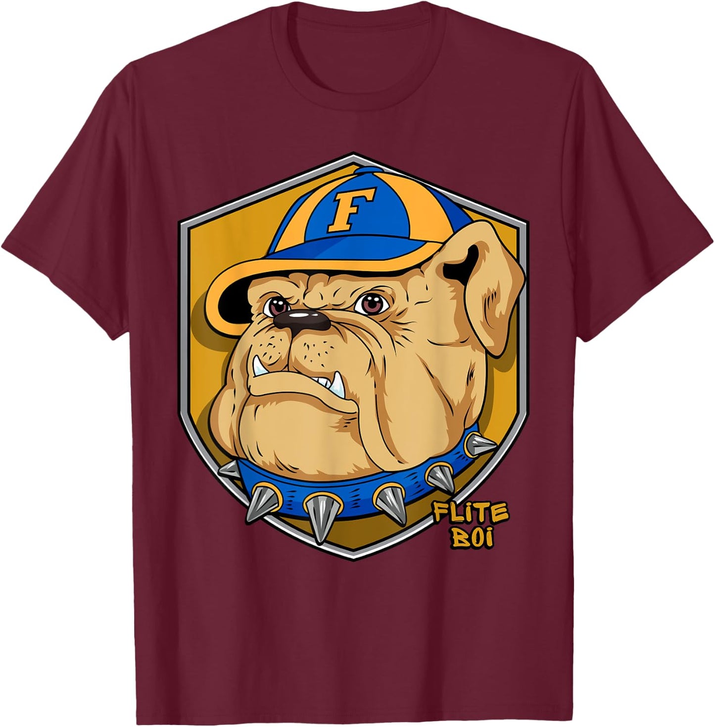 Flite Boi - 1866 Fisk Bulldog Women Girls Kids T-Shirt - T-Shirt | Maroon