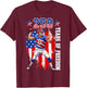 250th Anniversary 1776 2026 Football 250th Birthday Men Boys T-Shirt - T-Shirt | Maroon