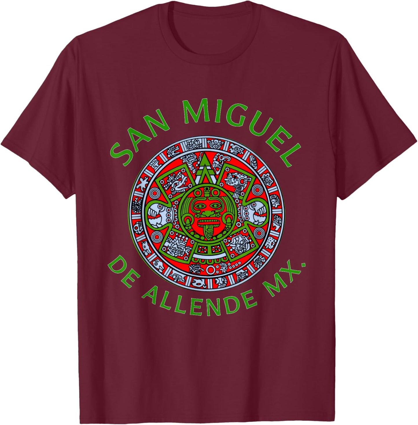 Historial San Miguel de Allende Mexico T-Shirt - T-Shirt | Maroon