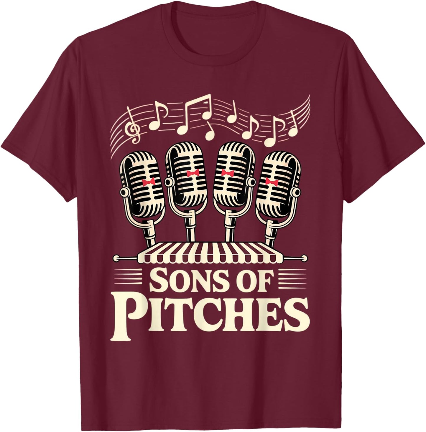 Barbershop Quartet T-Shirt - T-Shirt | Maroon