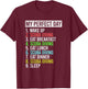 My Perfect Day Scuba Diving Dive Funny Underwater Diver T-Shirt - T-Shirt | Maroon