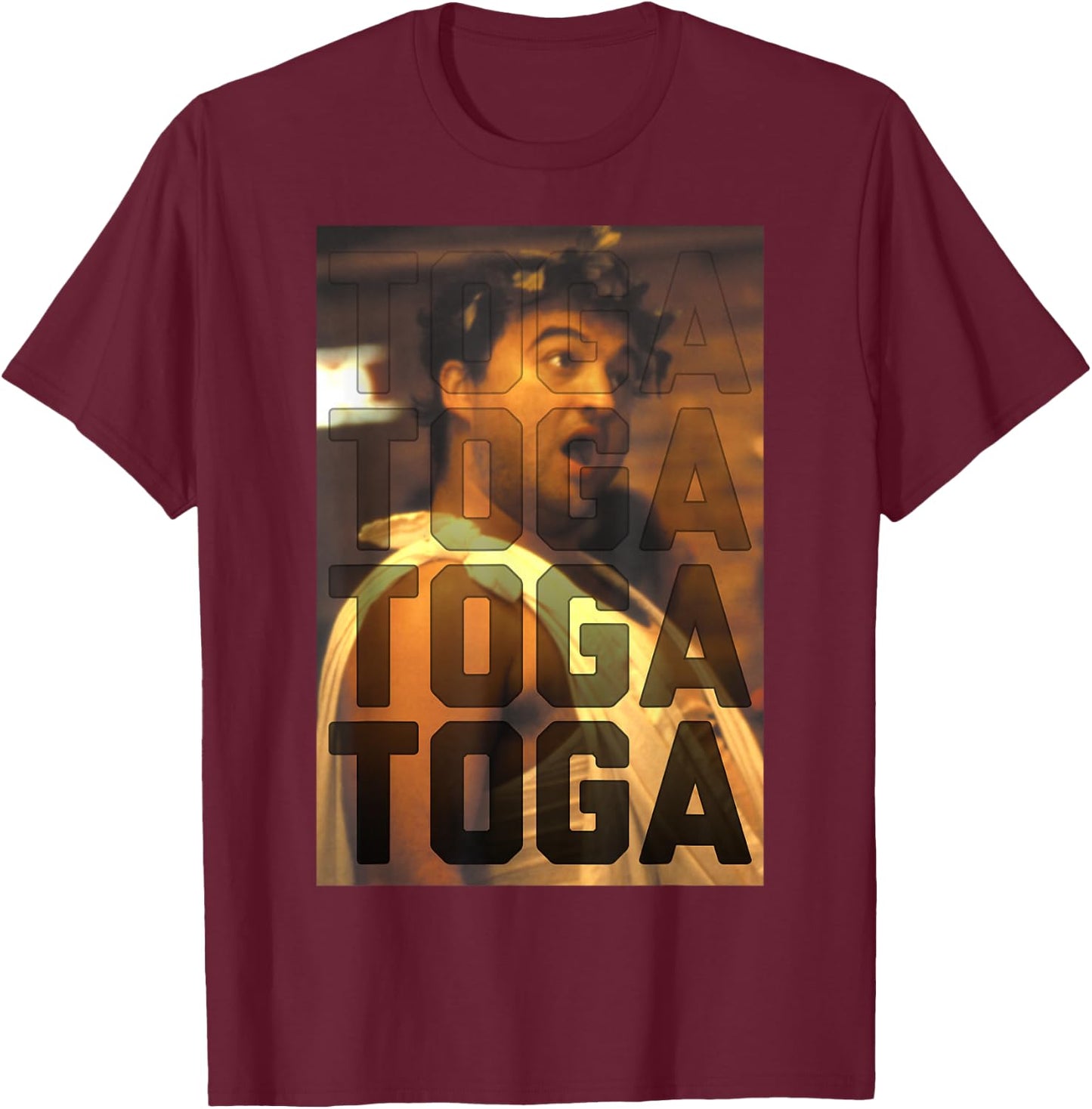 Animal House Bluto Blutarsky Toga Toga Toga T-Shirt - T-Shirt | Maroon