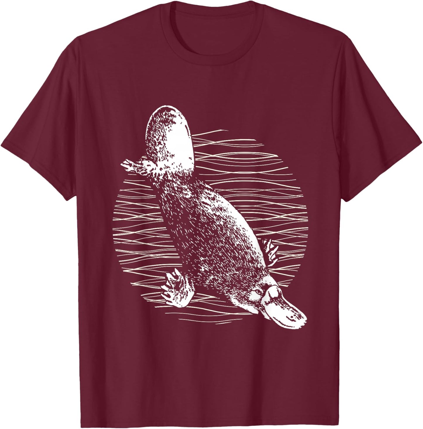 Platypus Outback Wildlife Nature Platypus T-Shirt - T-Shirt | Maroon