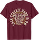 Suck Squeeze Bang Blow Motorcycle V-twin Engine Skull Design T-Shirt - T-Shirt | Maroon