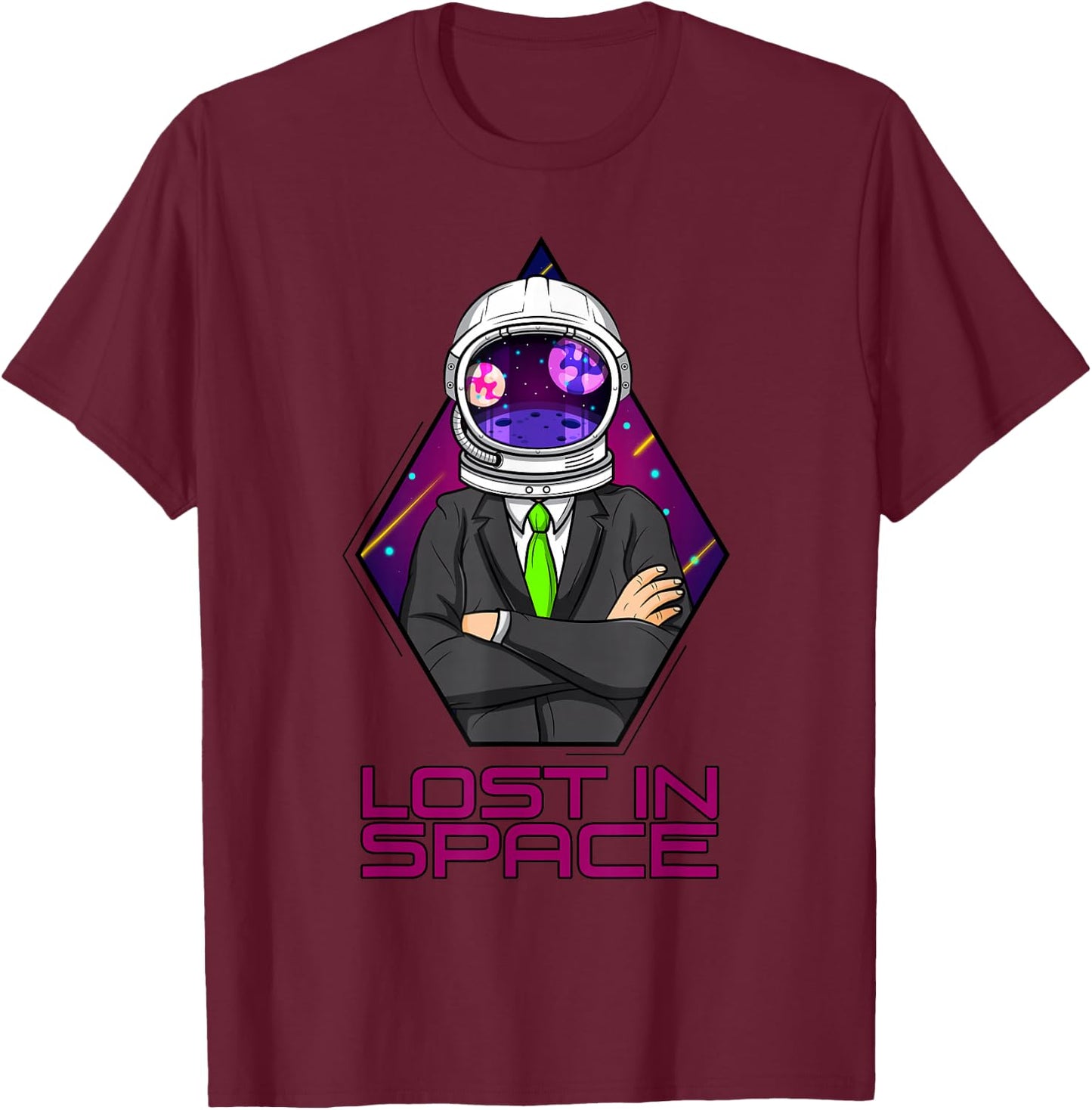 Lost In Space T-Shirt - T-Shirt | Maroon