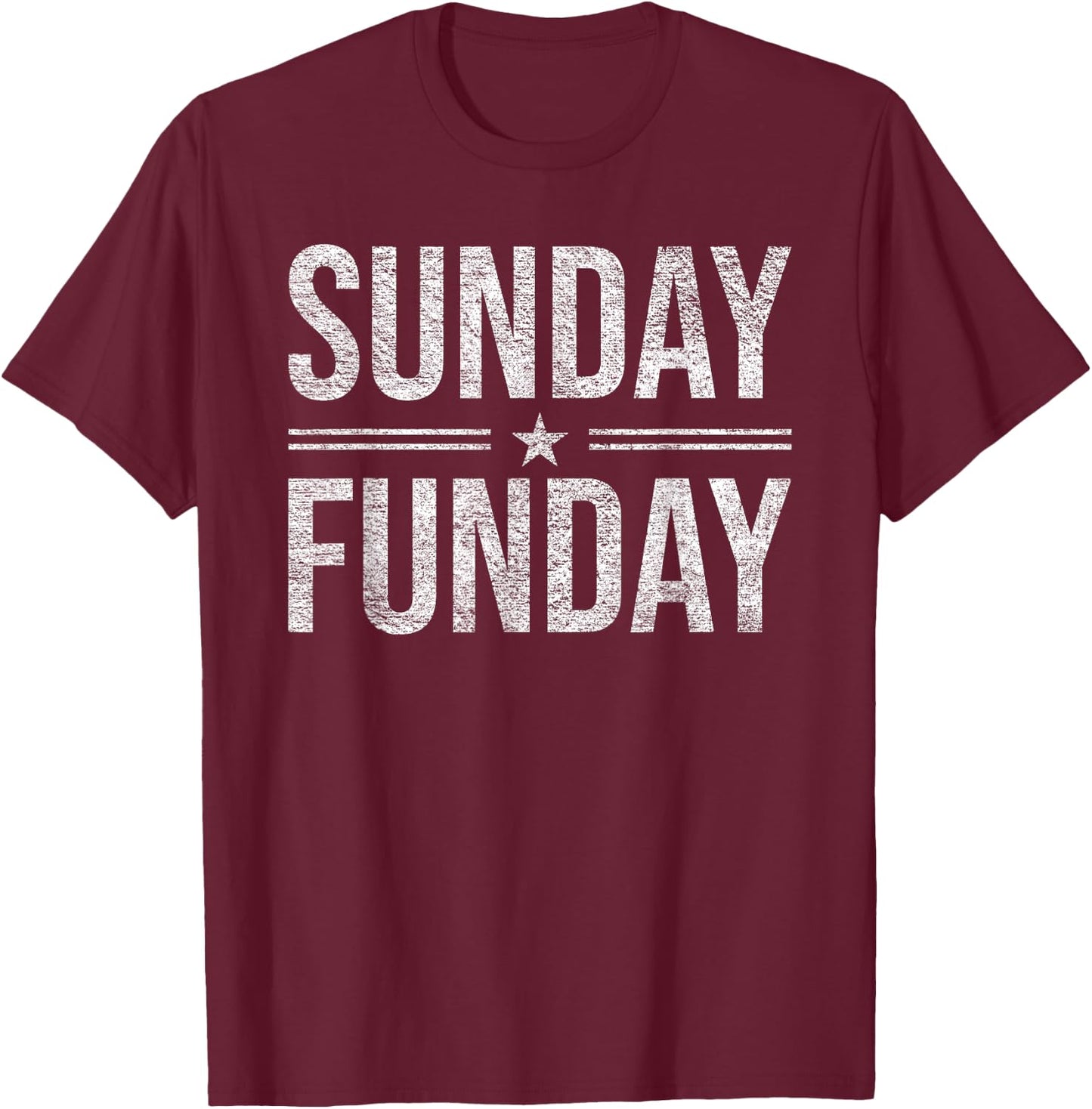 Sonntag Fun Brunch Football Sports BBQ Church T-Shirt - T-Shirt | Maroon