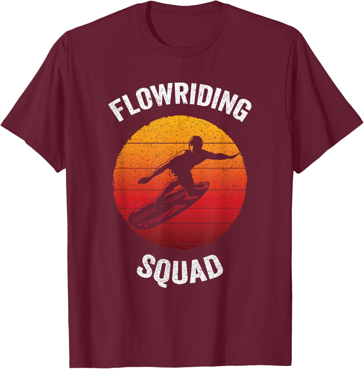 Flowriding Squad | Classic Flowboarding T-Shirt - T-Shirt | Maroon