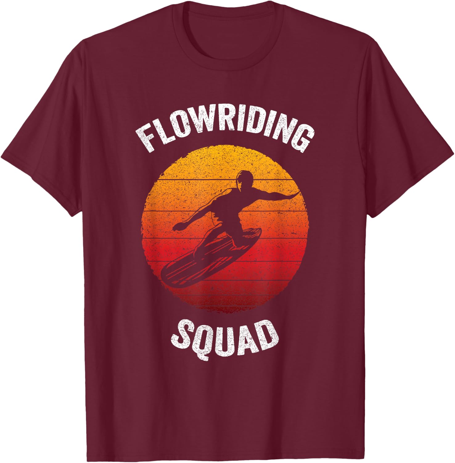 Flowriding Squad | Classic Flowboarding T-Shirt - T-Shirt | Maroon