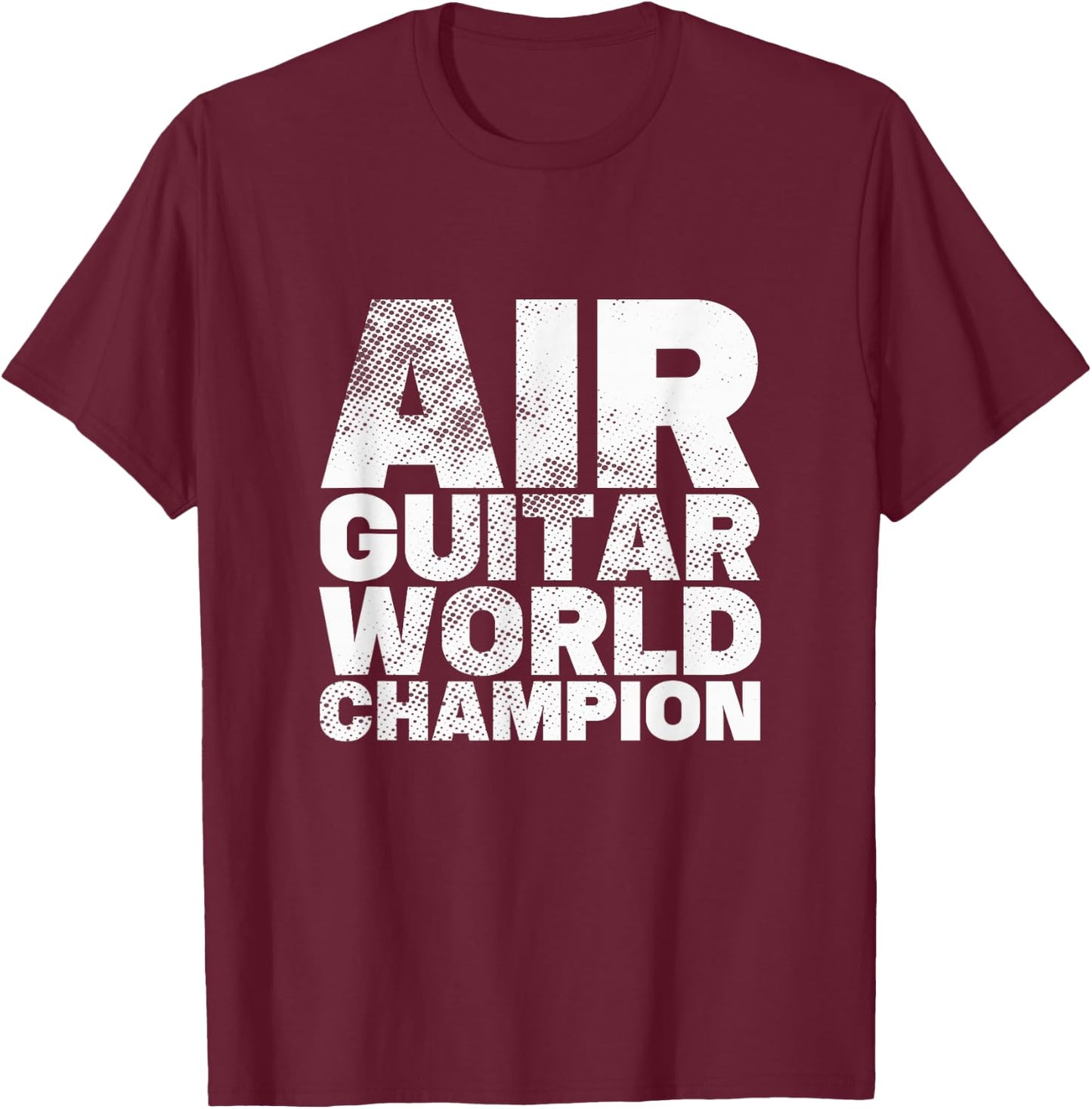 Air Guitar World Champion T-Shirt - T-Shirt | Maroon