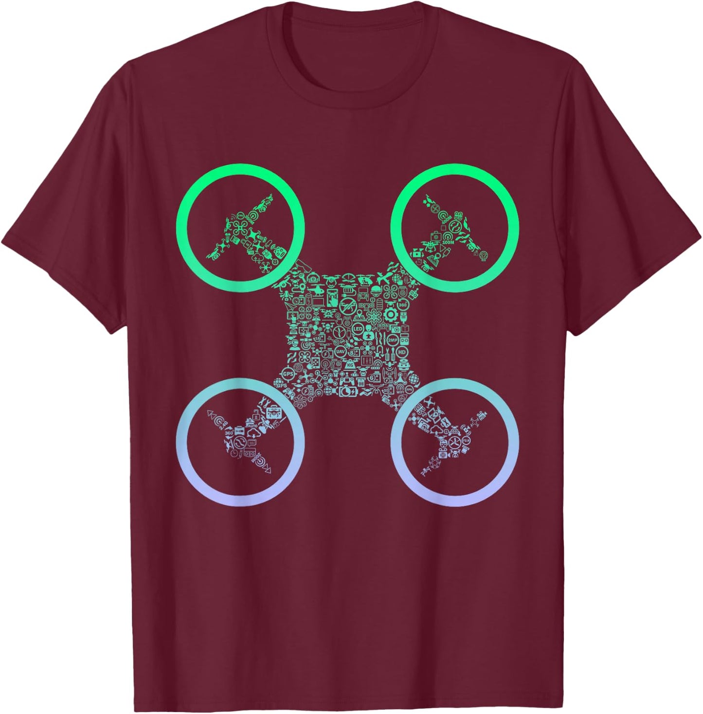 RC Quadcopter Product for Drone Pilots | Operator Boys Drone T-Shirt - T-Shirt | Maroon