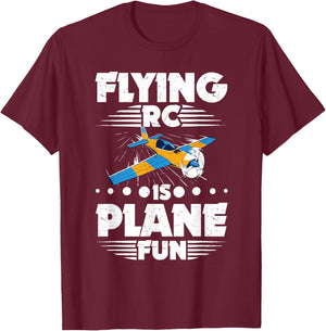RC Aircraft Flyer RC Plane Model Test Pilot T-Shirt - T-Shirt | Maroon