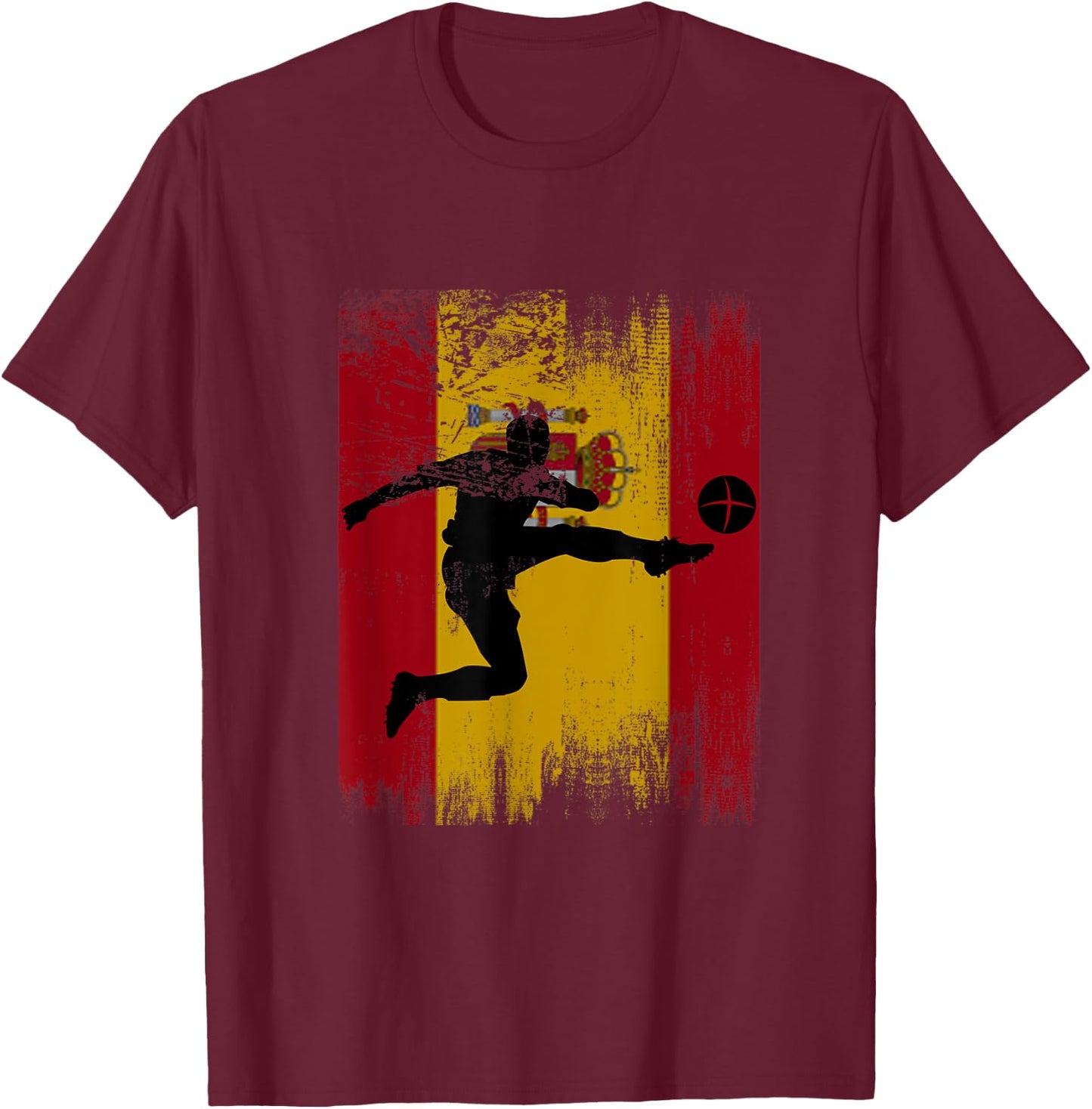 Spain Soccer Spanish Football España español futbol team T-Shirt - T-Shirt | Maroon