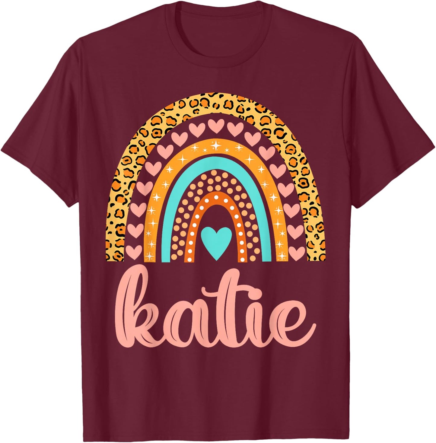 Katie Katie Name Birthday Shirt Gift T-Shirt - T-Shirt | Maroon
