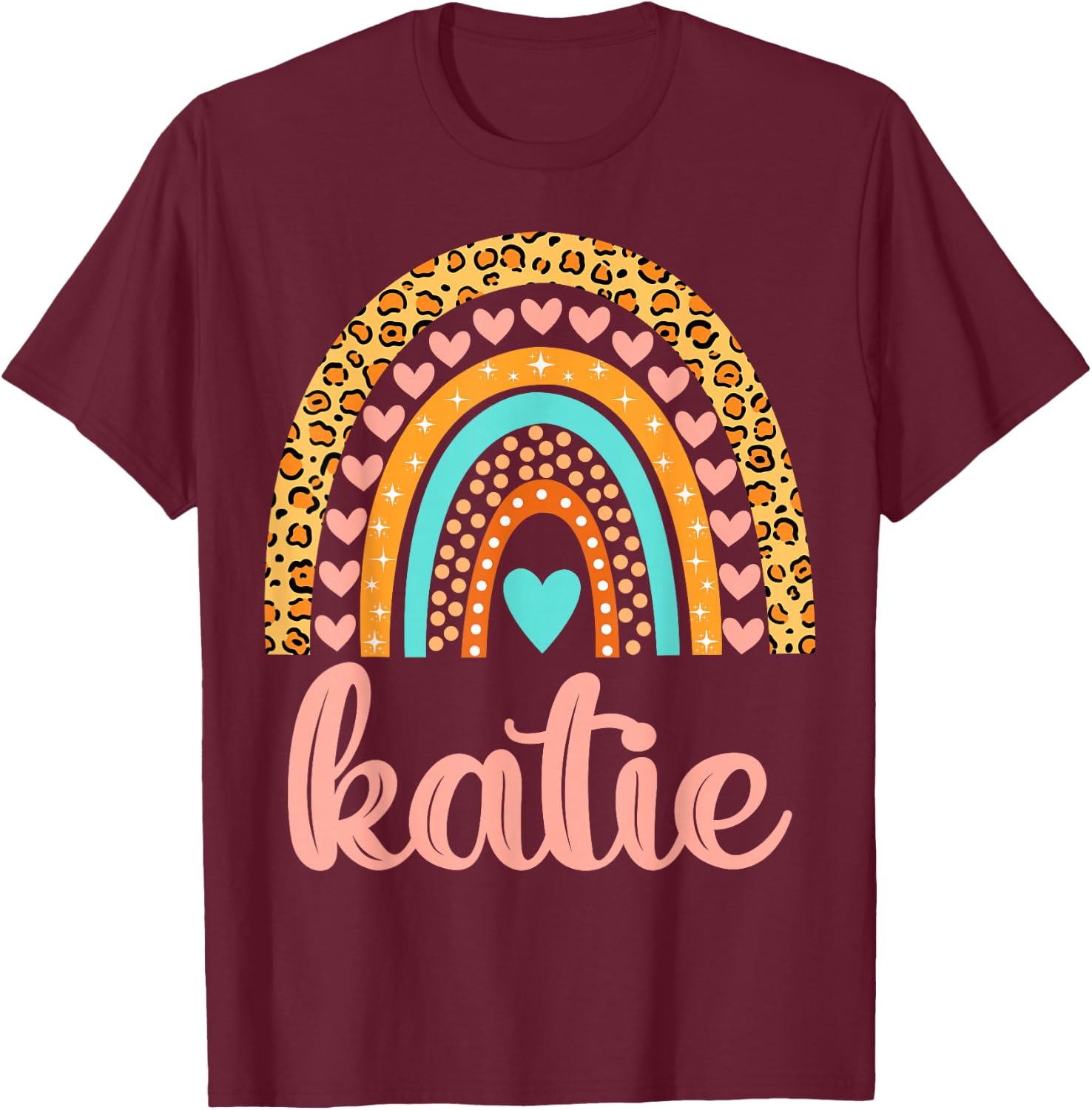 Katie Katie Name Birthday Shirt Gift T-Shirt - T-Shirt | Maroon