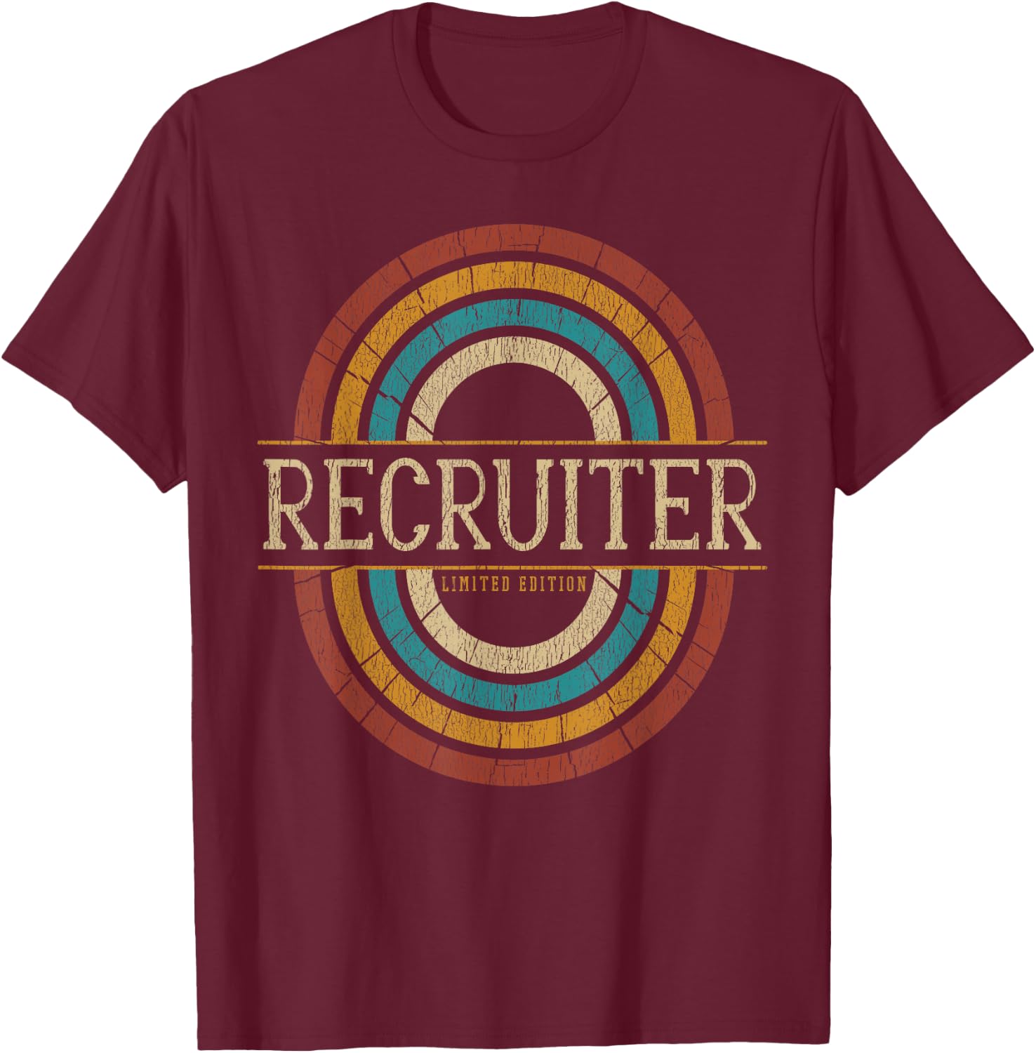 Recruiter Vintage Retro T-Shirt - T-Shirt | Maroon