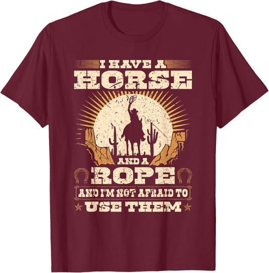 Funny Breakaway Roping Quote Cowboy Rodeo Calf Roping T-Shirt - T-Shirt | Maroon