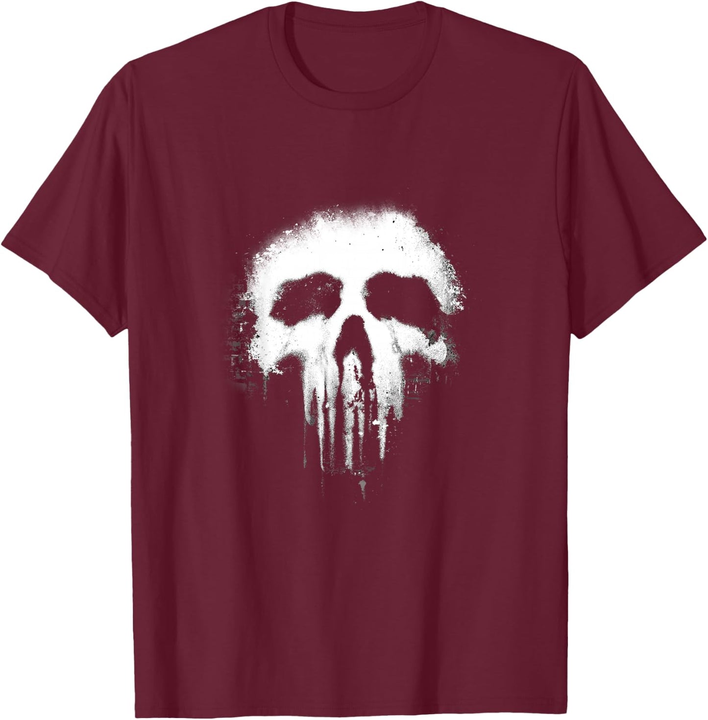 Kids Marvel The Punisher Grunge Skull Logo Kids Graphic T-Shirt - T-Shirt | Maroon