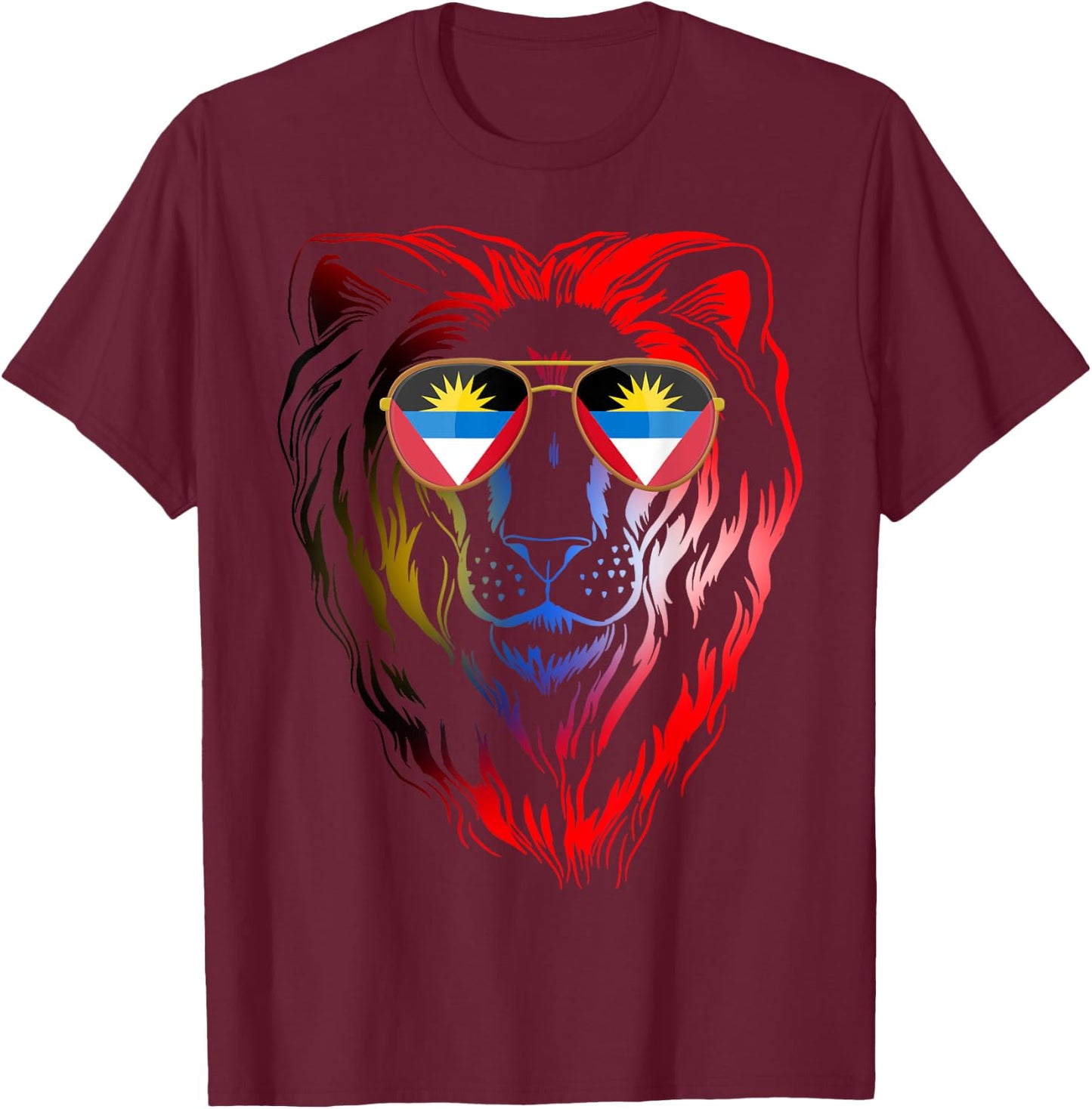 Antigua and Barbuda T-Shirt - T-Shirt | Maroon