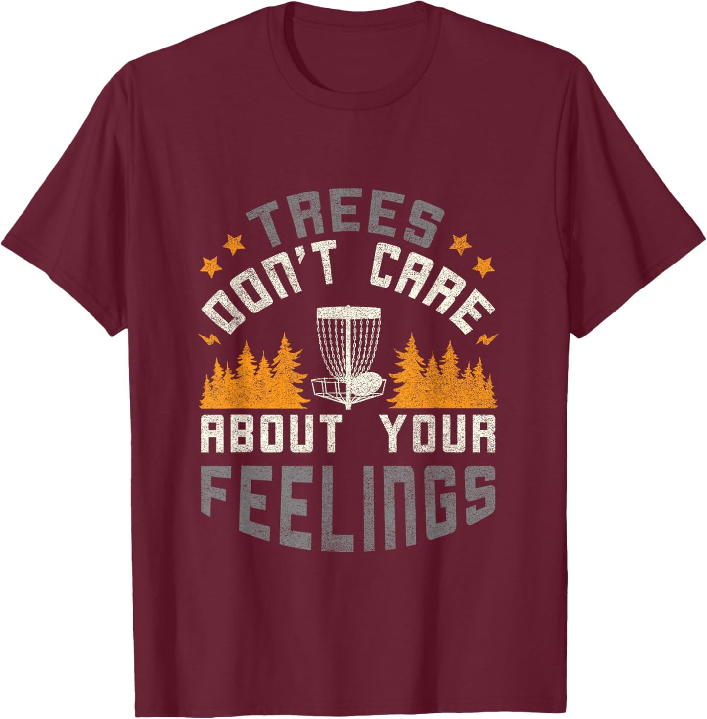 Funny Disc Golf Shirt Men Women Vintage Disc Golfing T-Shirt - T-Shirt | Maroon