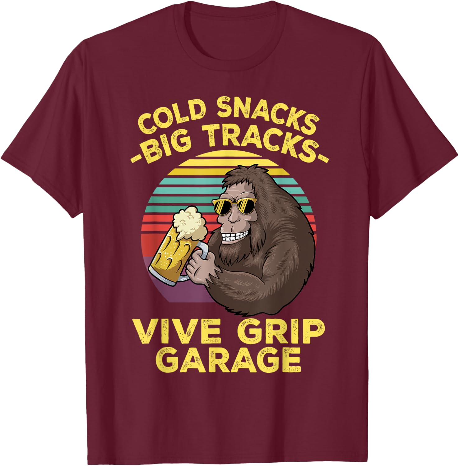 Cold Snacks -Big Tracks- Vice Grip Garage Classic Costume T-Shirt - T-Shirt | Maroon