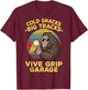 Cold Snacks -Big Tracks- Vice Grip Garage Classic Costume T-Shirt - T-Shirt | Maroon